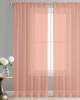 Transparent sheer curtains for living rooms and dinning room in tissue fabric